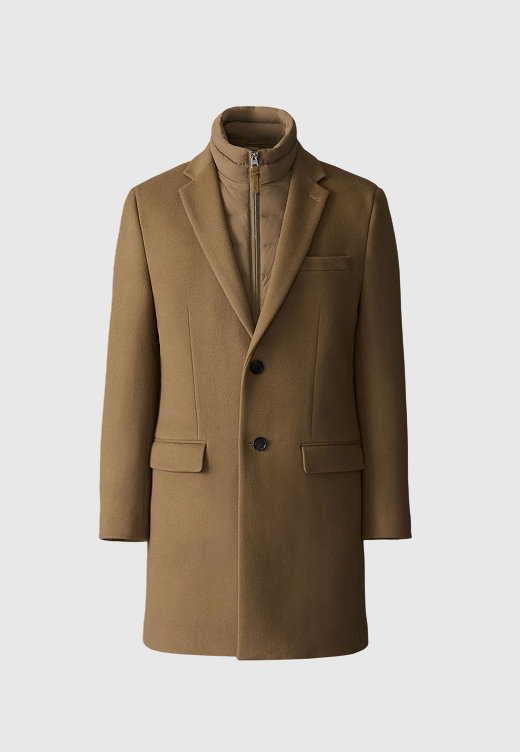 SKAI-SLB 3-in-1 wool coat with removable down liner