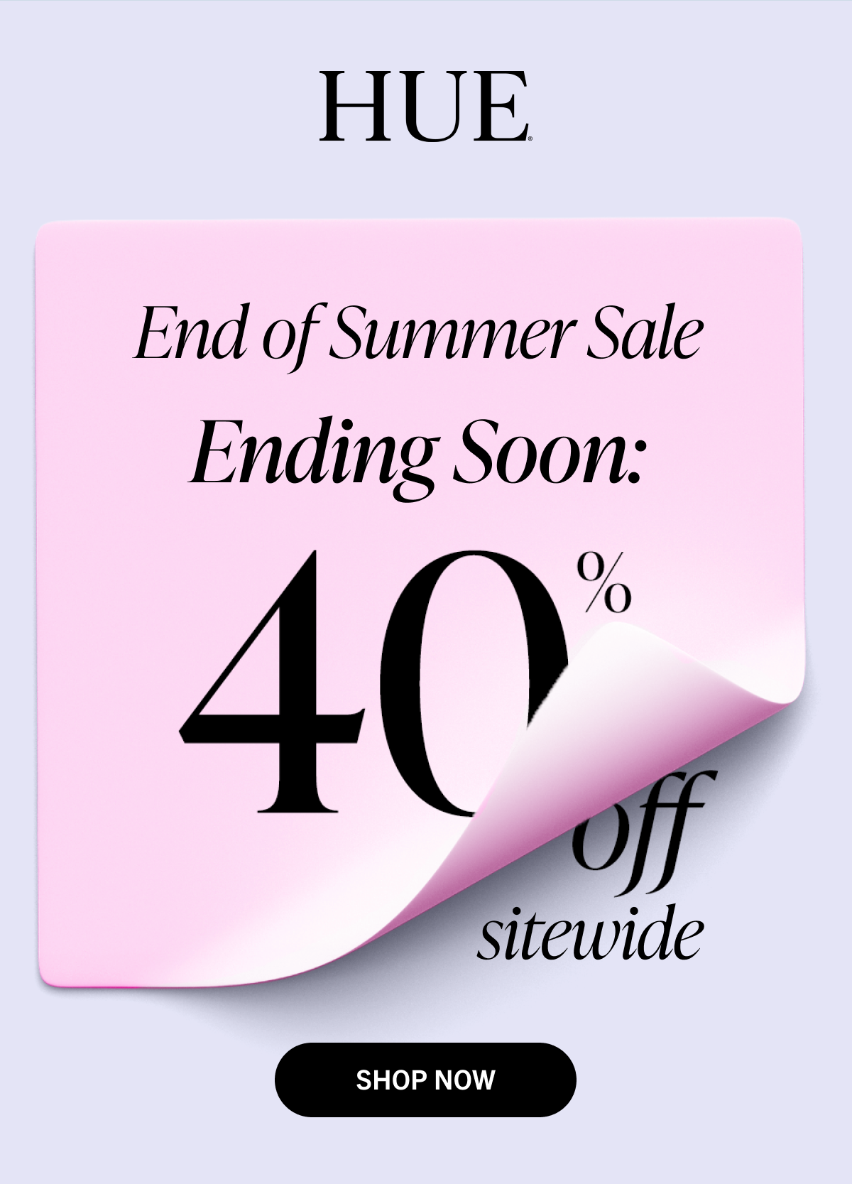End of Summer Sale Ending Soon: 40% Off