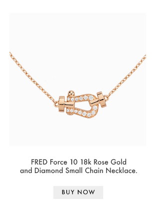 Rose Gold and Diamond Small Chain Necklace