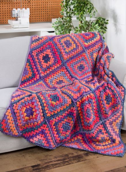 Free Granny Harmony Crochet Blanket Pattern