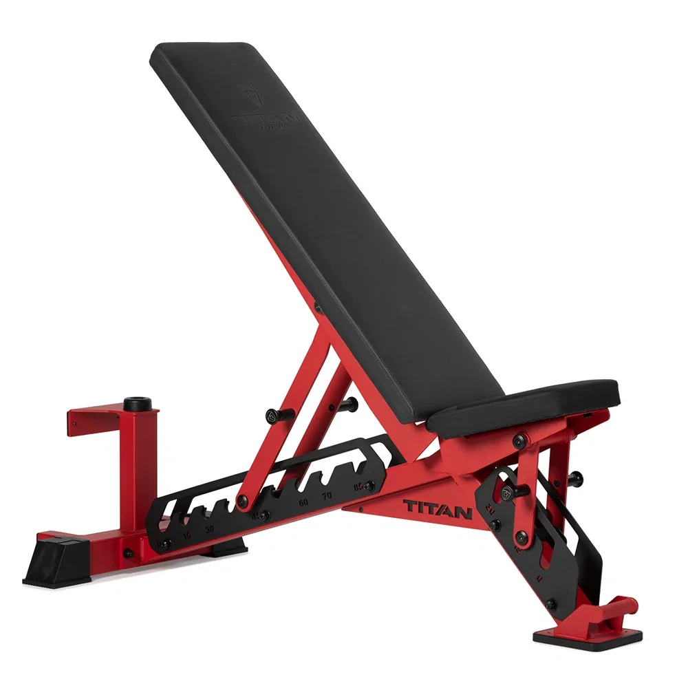Image of TITAN Series Adjustable Bench | Red