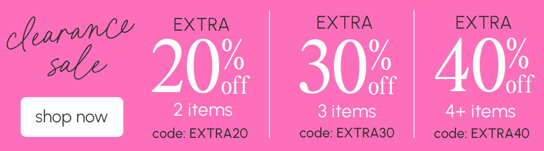 Clearance Sale - up to 40% off 4 items!