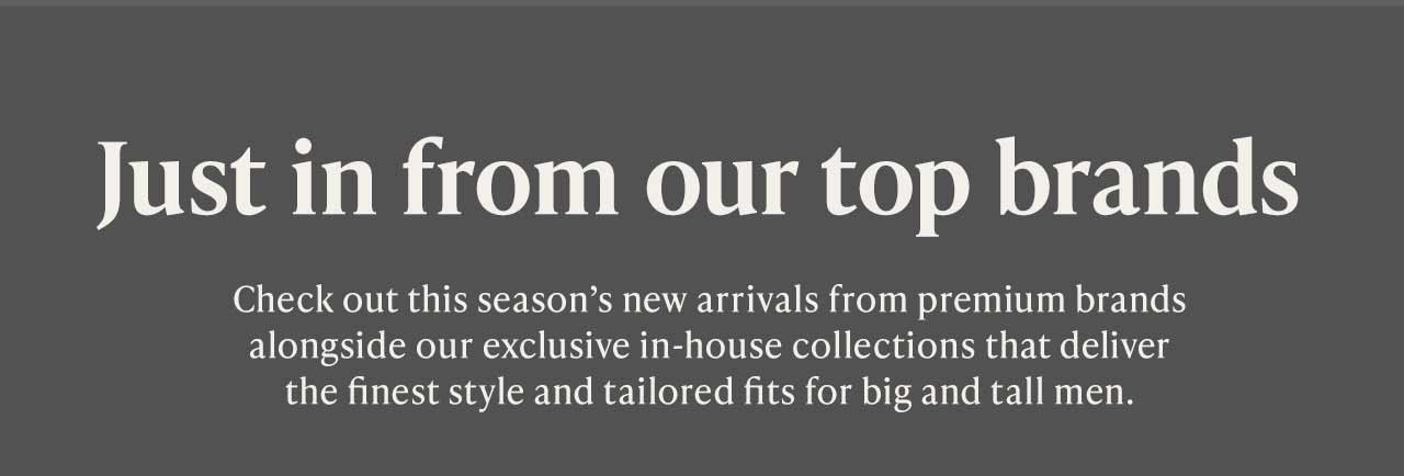 Shop New Arrivals at Westport Big & Tall