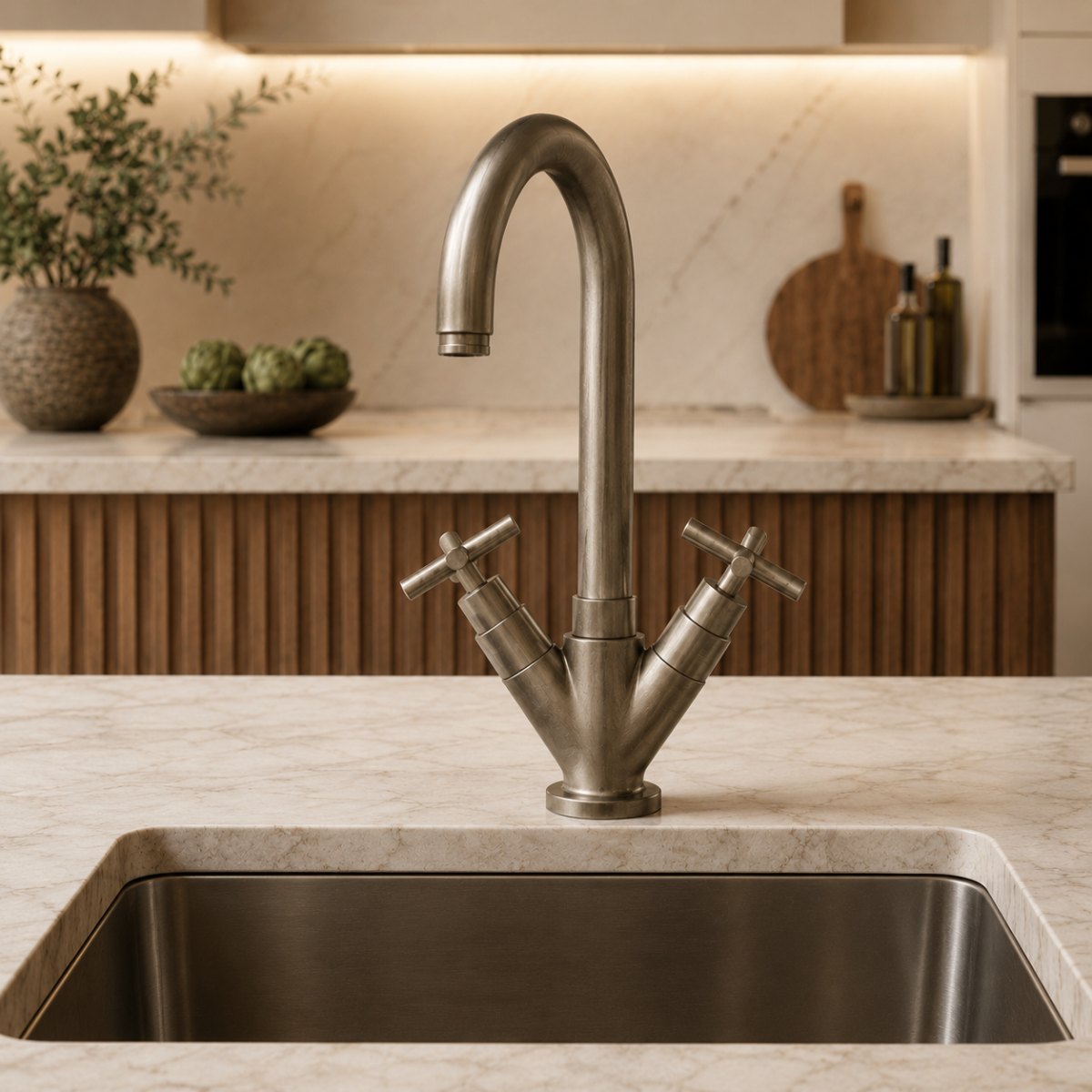 Image of Whitehaus Collection Luxe Single Hole Prep Faucet