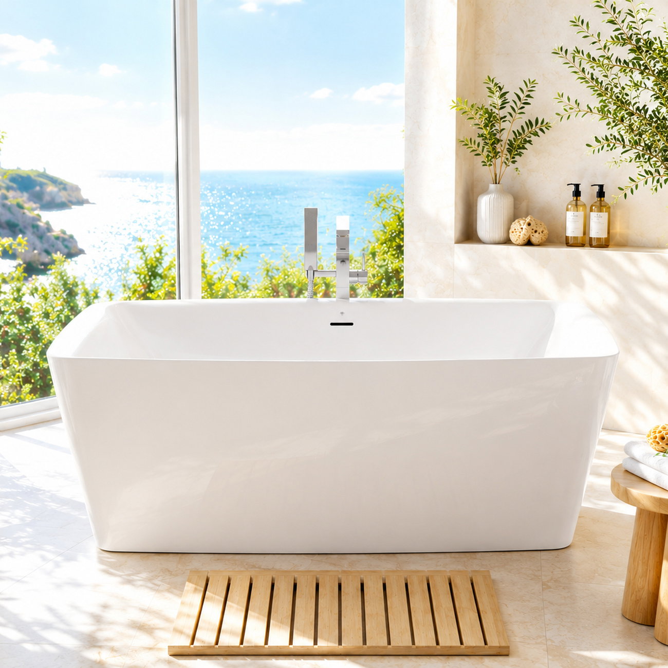 Image of American Standard DXV 67 x 33 Freestanding Bathtub