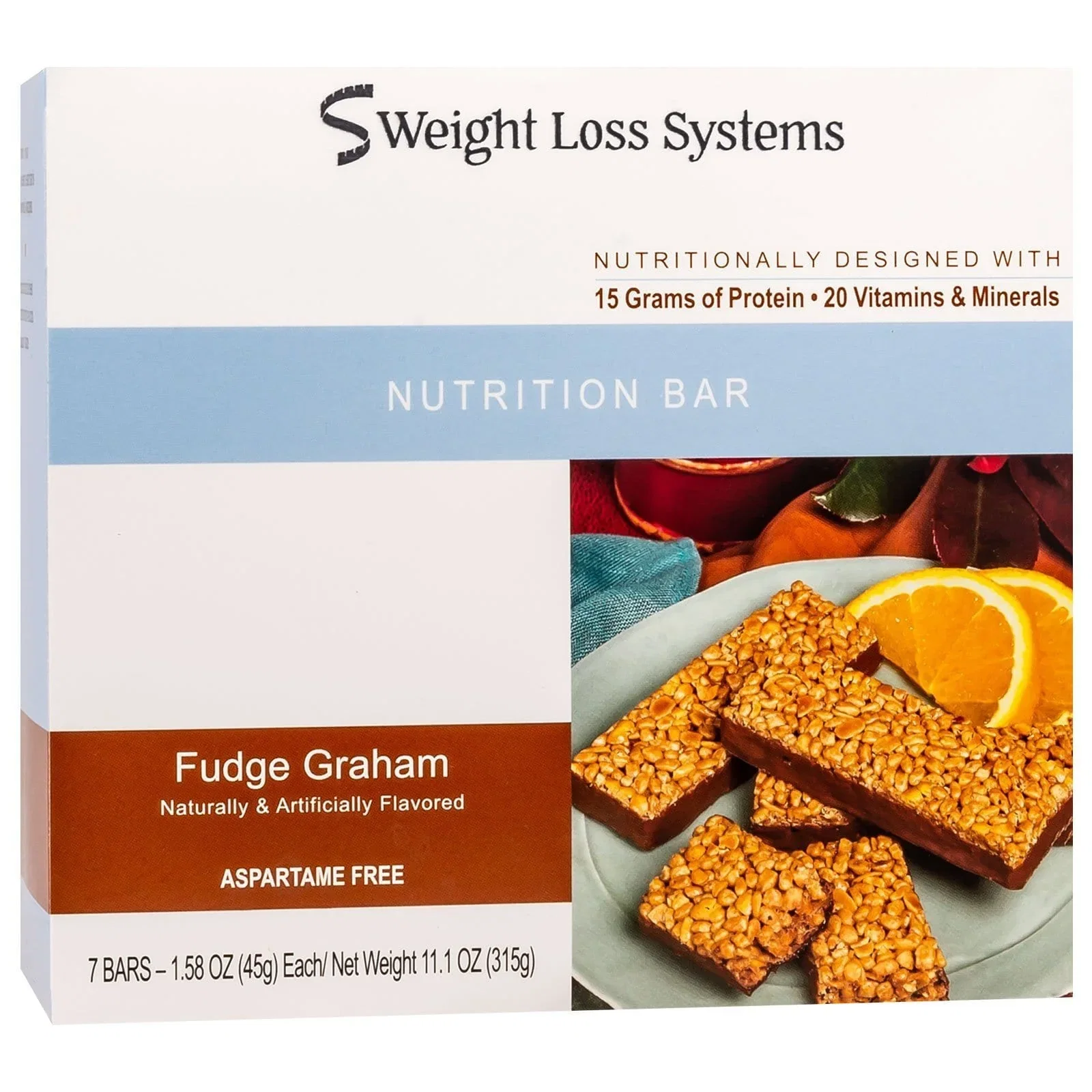 Image of Weight Loss Systems Protein Bar - Fudge and Graham - 7/Box