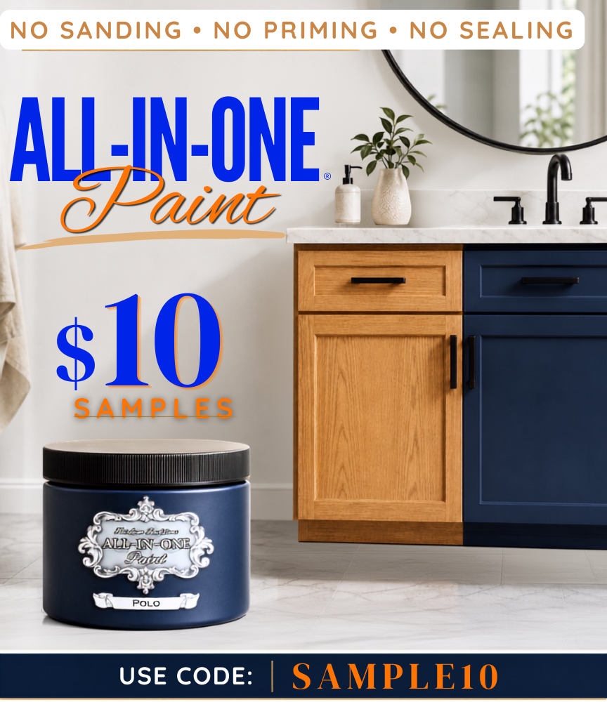 $10 ALL-IN-ONE Paint samples with code SAMPLE10