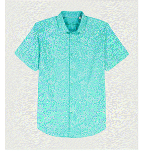 Short sleeve teal shirt 