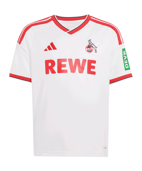 adidas 1. FC Köln Trikot Home 2026/2027 Kids Weiß