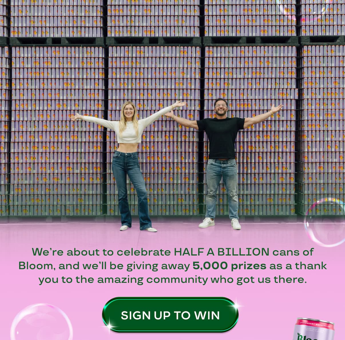 500 M Can Giveaway! Sign up to win! 