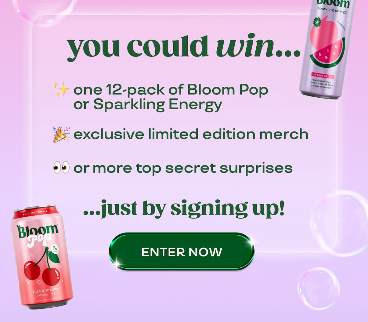 500 M Can Giveaway! Sign up to win! 