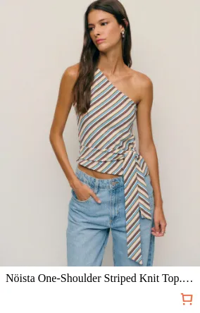 Nöista One-Shoulder Striped Knit...