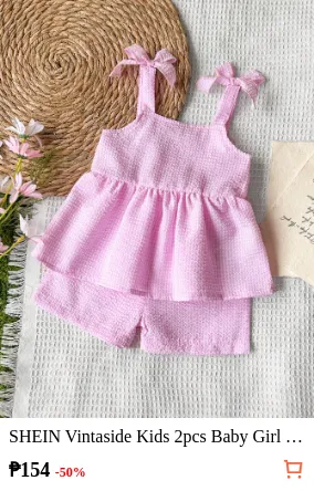 SHEIN Vintaside Kids 2pcs Baby...