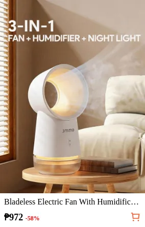 Bladeless Electric Fan With...
