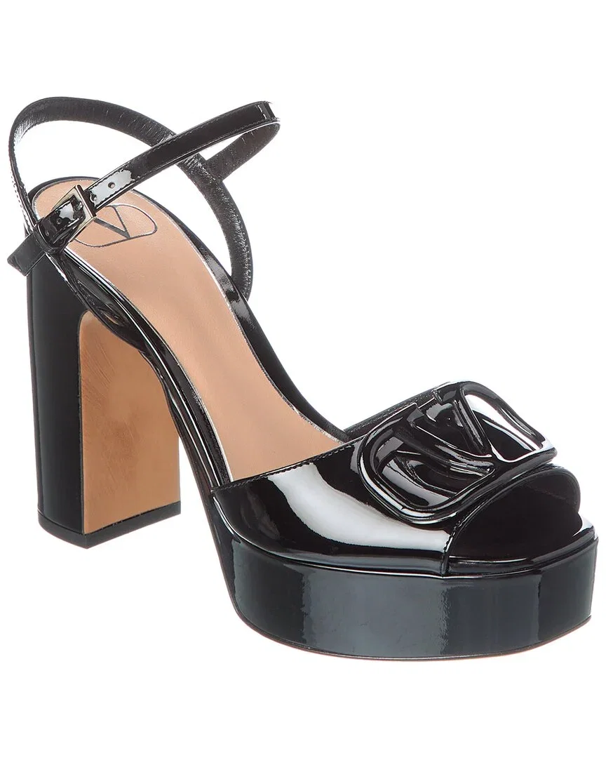 Image of Valentino Vlogo 115 Patent Platform Sandal