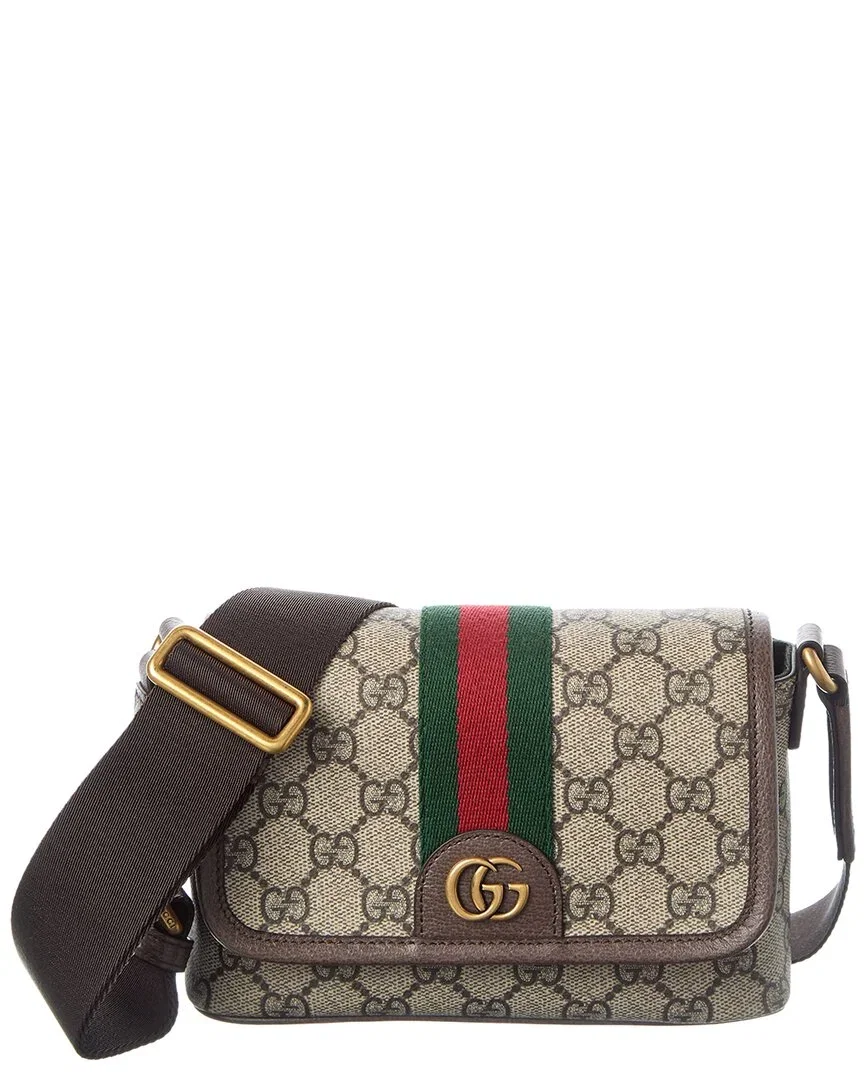 Image of Gucci Ophidia Gg Supreme Canvas & Leather Mini Bag