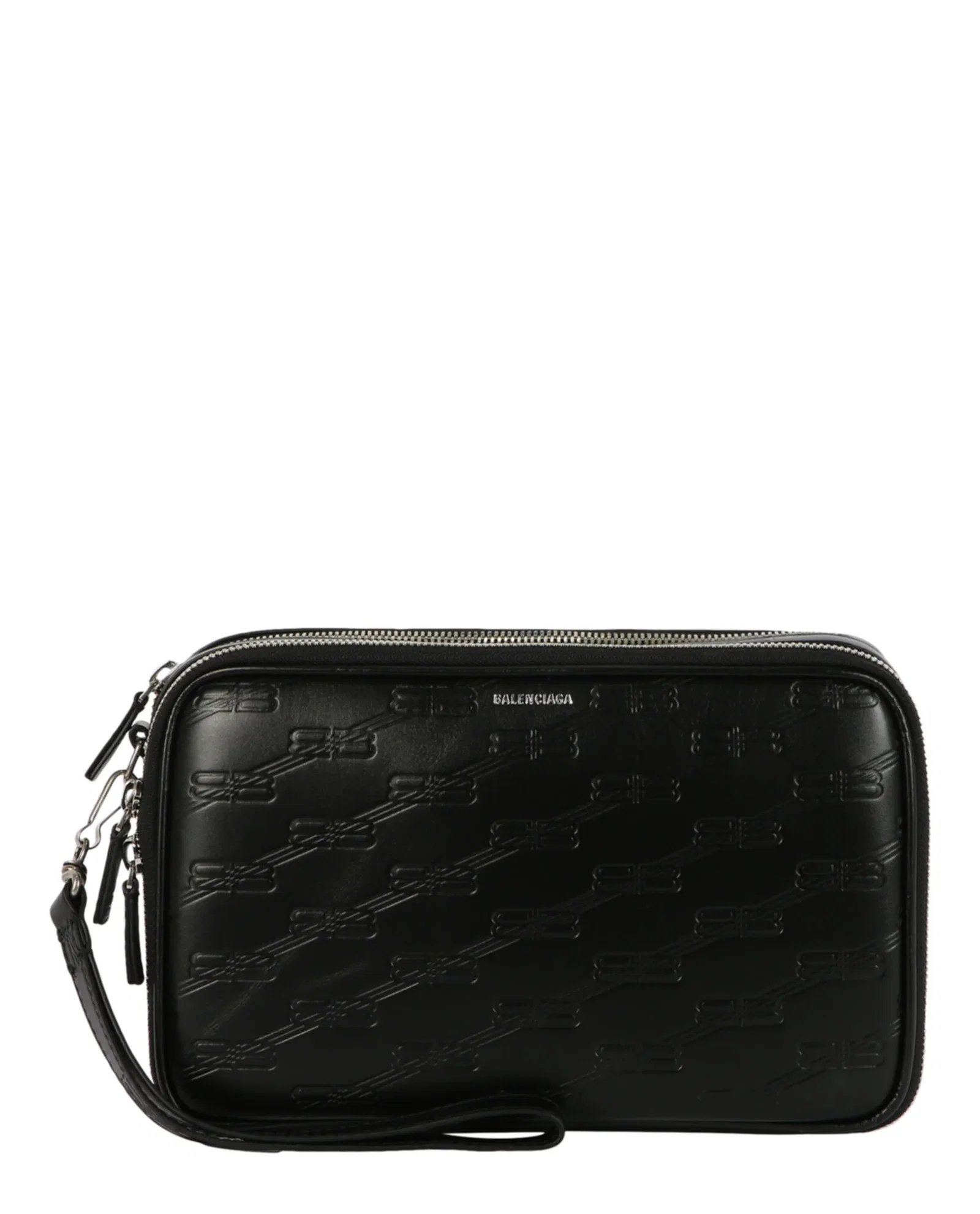Image of Balenciaga Mens Signature Double Zip Pouch