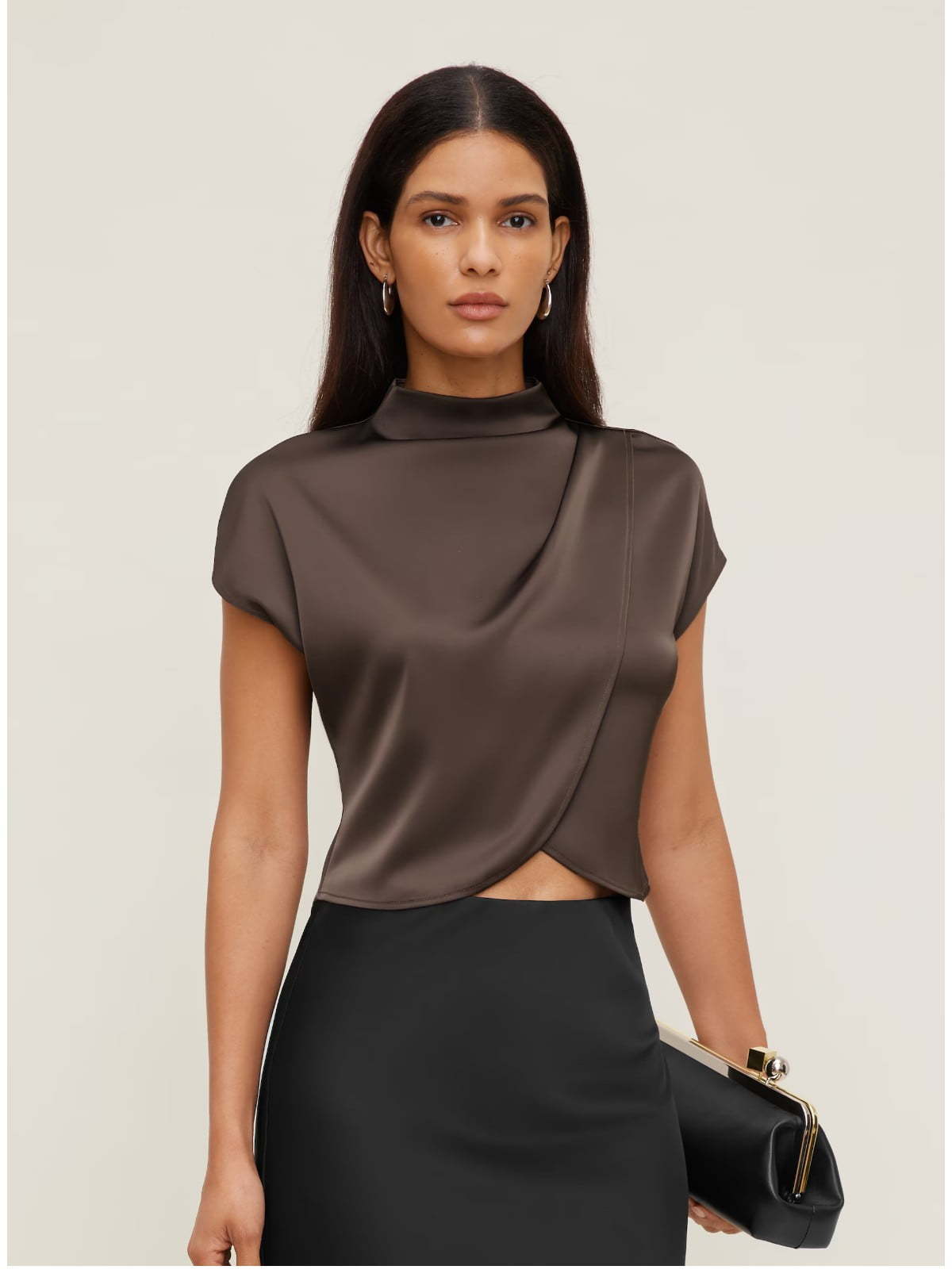 Ella Layered Satin Blouse