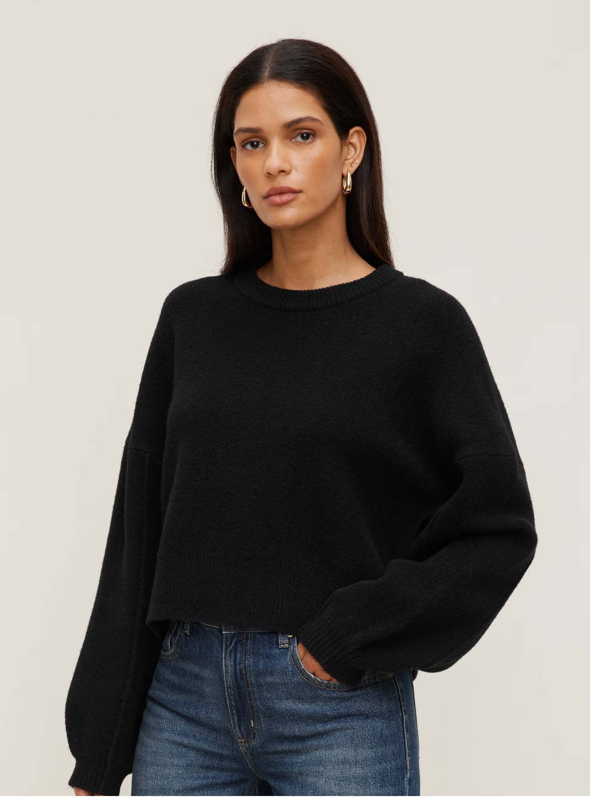 Rylie Balloon Sleeve Sweater