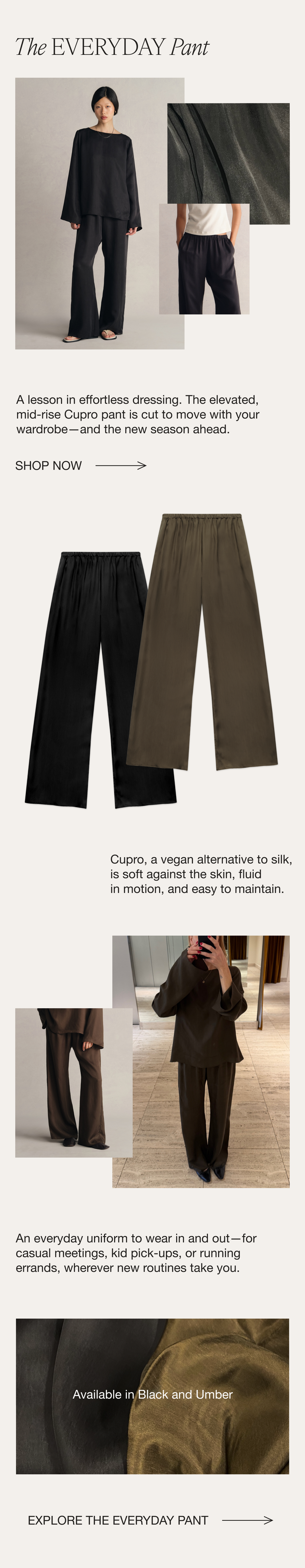 The Everyday Pant, Cupro