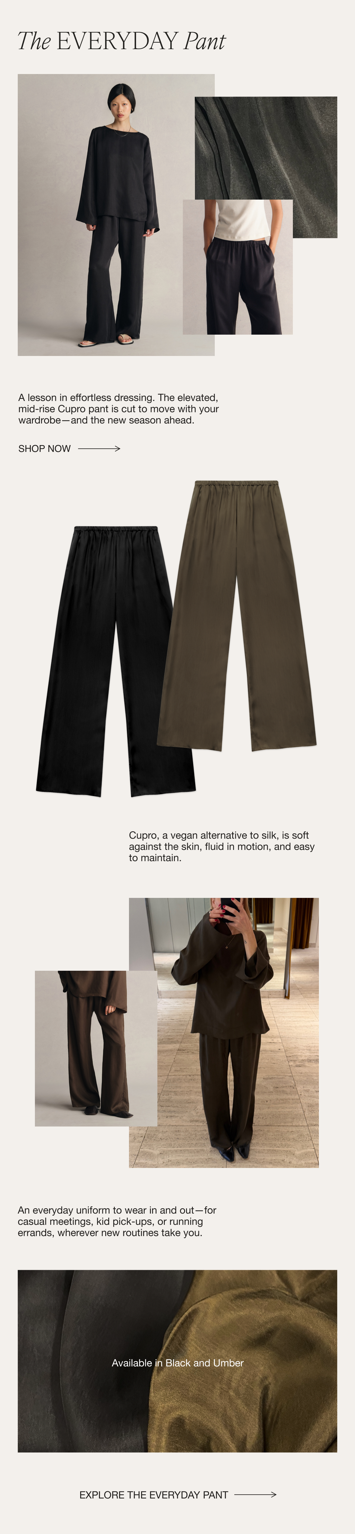 The Everyday Pant, Cupro