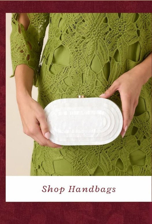 "Shop Handbags."