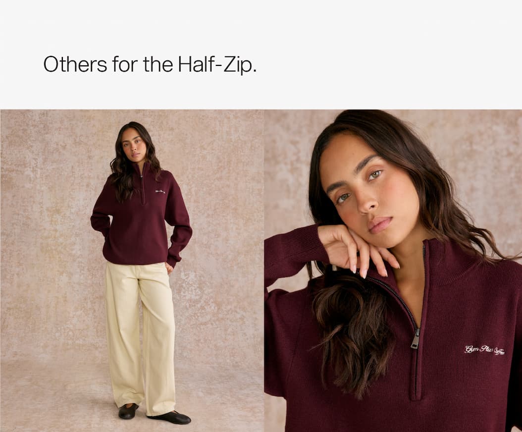 Others for the half zip.