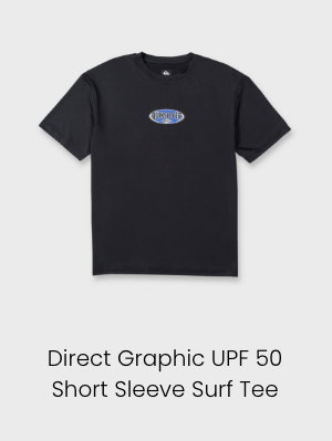 Direct Graphic UPF 50 Short Sleeve Surf Tee - delivers reliable 50 UPF sun protection to shield your skin during paddle-outs and long waits.