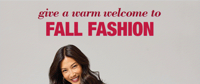 give a warm welcome to fall fashion
