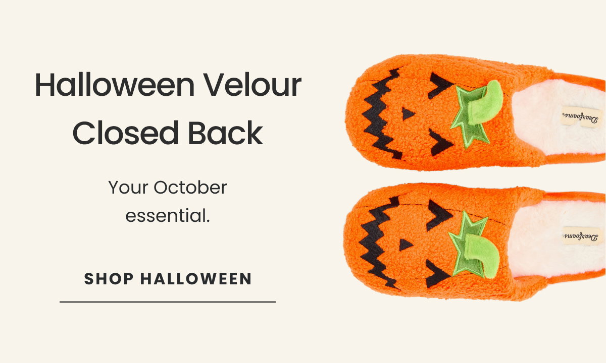 HALLOWEEN VELOUR CLOSED BACK. SHOP HALLOWEEN