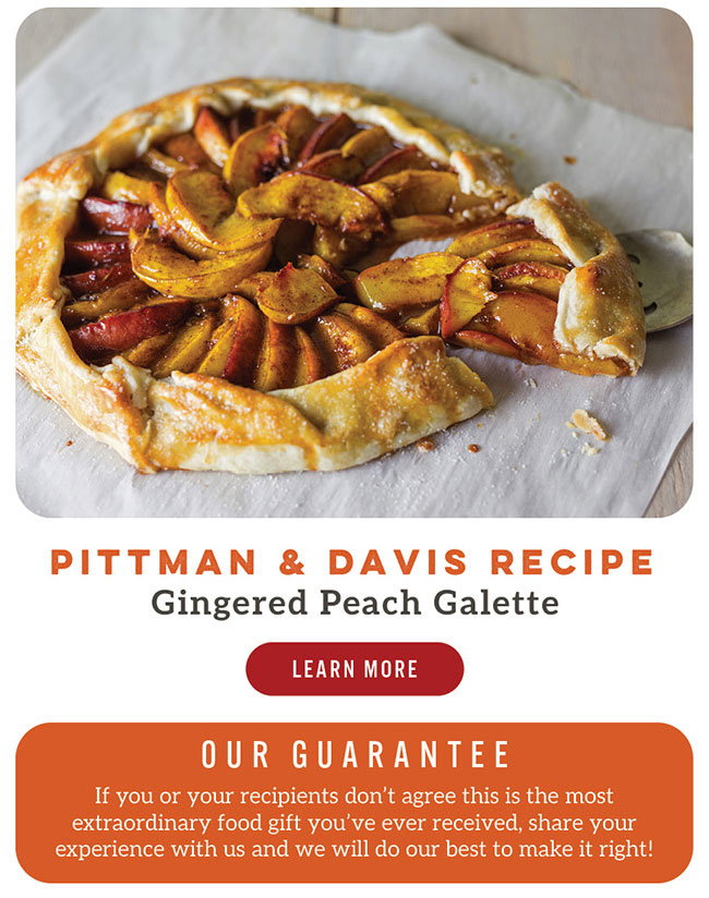 Pittman & Davis Gingered Peach Galette