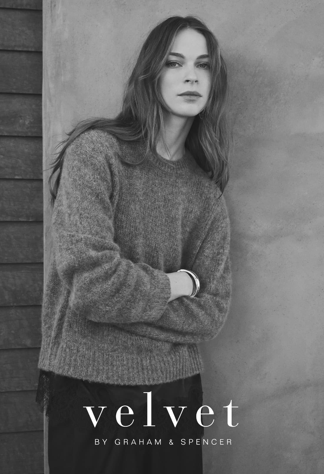 Image of model wearing Dennie Sweater in Multi.