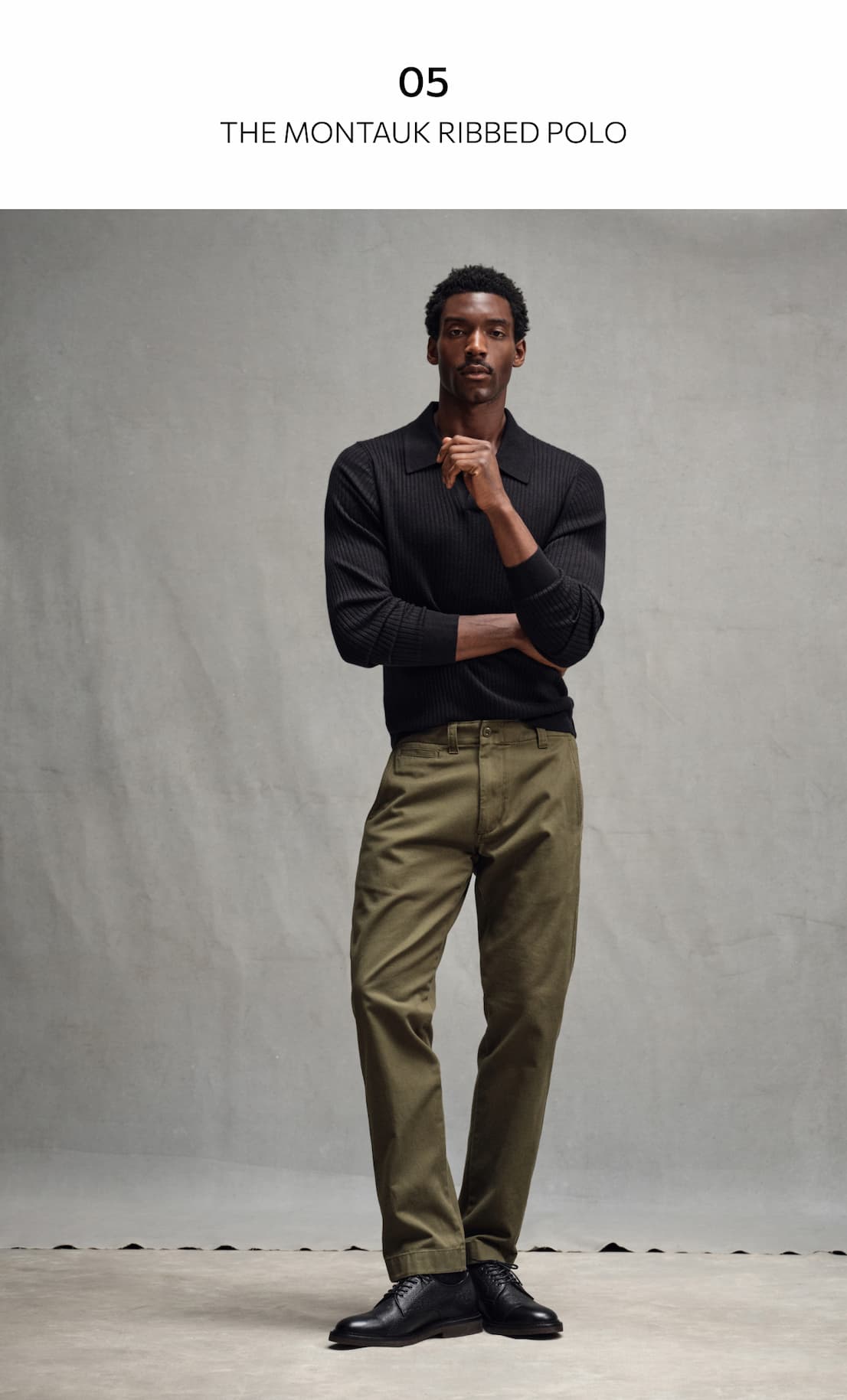 THE MONTAUK RIBBED POLO