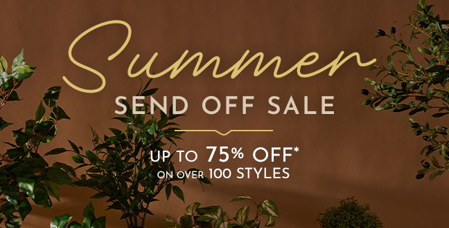 Summer Send Off Sale - up to 75% off