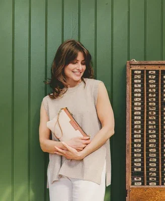 2 in 1 Clutch - Ecru Leather