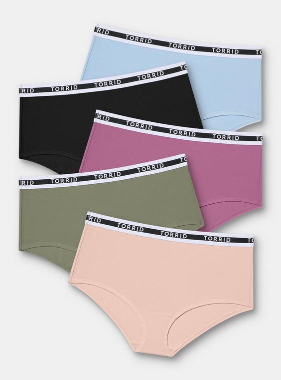 5-Pack Cotton Logo Brief Panty