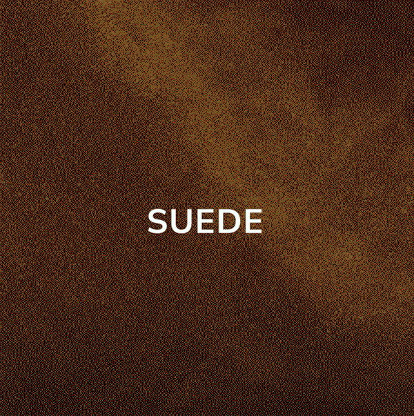 Animated close-up highlighting the soft, velvety texture of Hammitt suede with “SUEDE” displayed on screen.