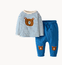 Baby Long Sleeve T-Shirt & French Terry Pants Set
