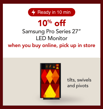 10% off samsung led monitor