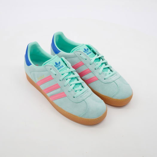 Mint Suede Gazelle Low Top Trainers