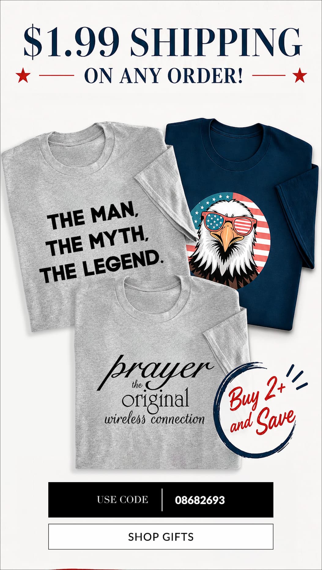 $1.99 shipping on any order