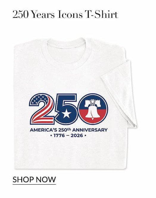 250 years icons t-shirt