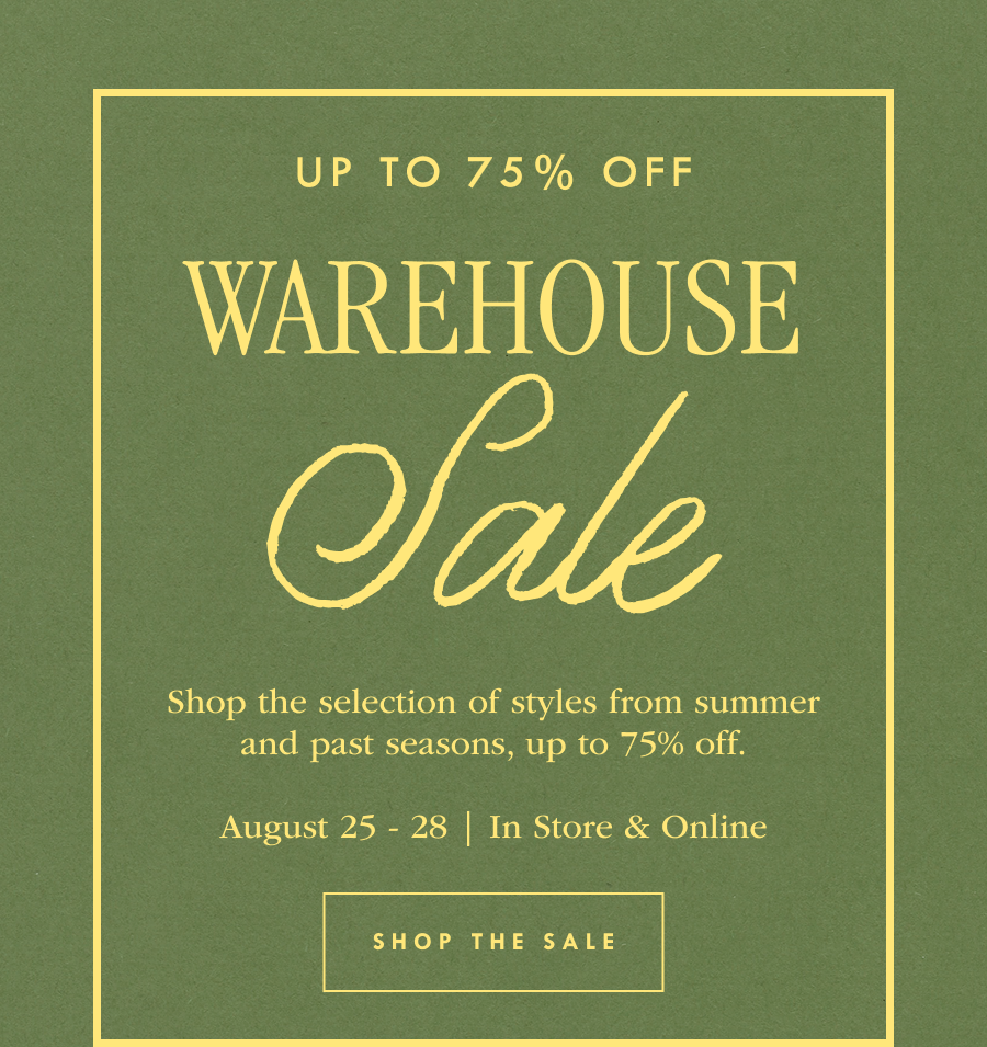 Warehouse Sale