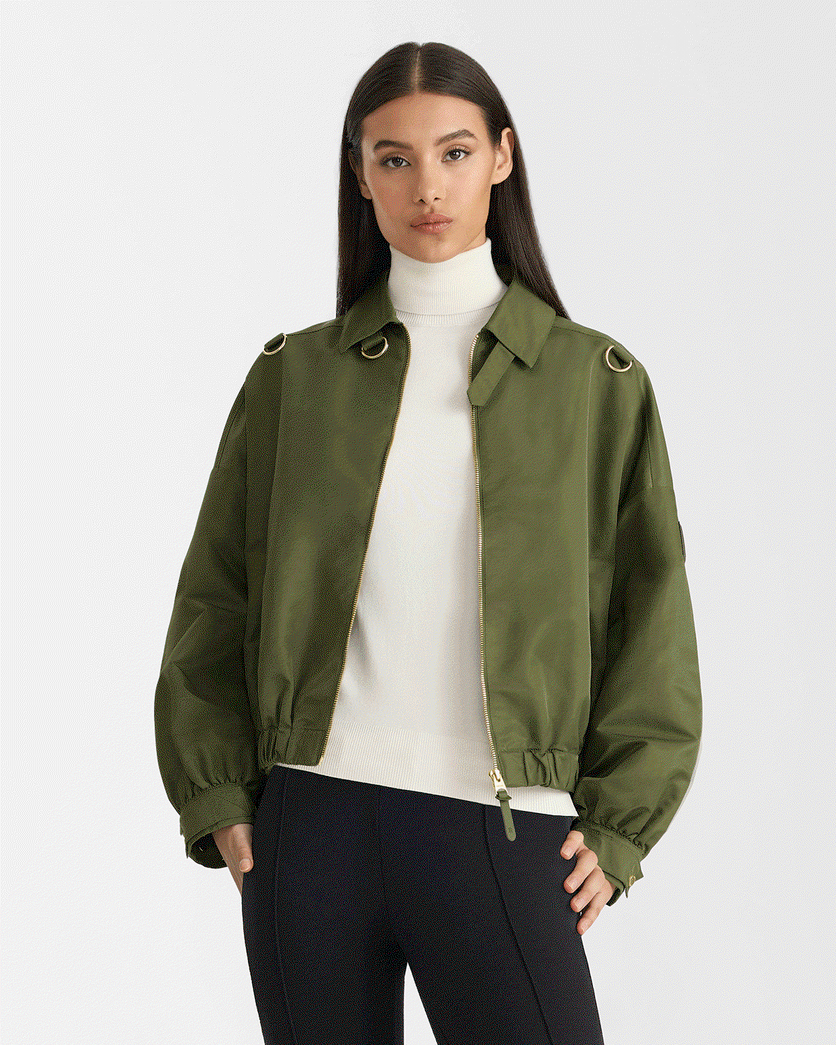 OLIVERA Cropped bomber