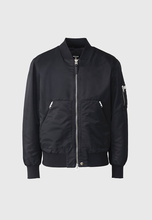 EMILIO-CR Satin Bomber Jacket
