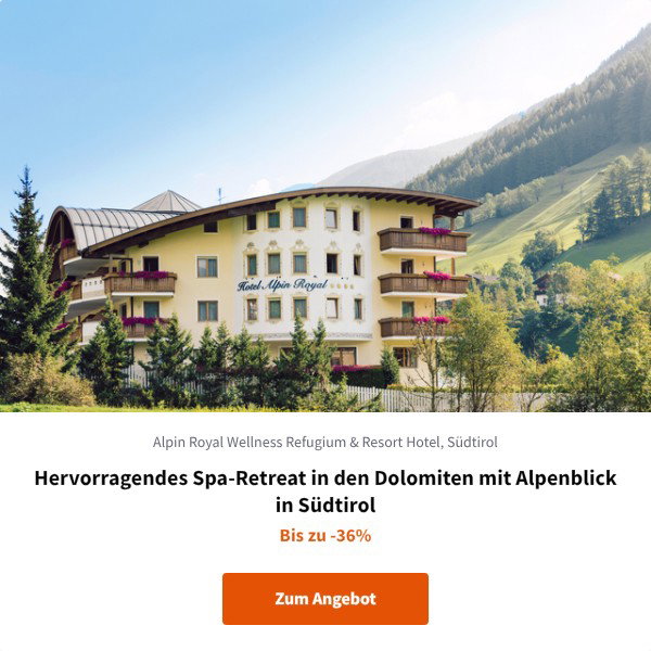 Hervorragendes Spa-Retreat in den Dolomiten mit Alpenblick in Südtirol