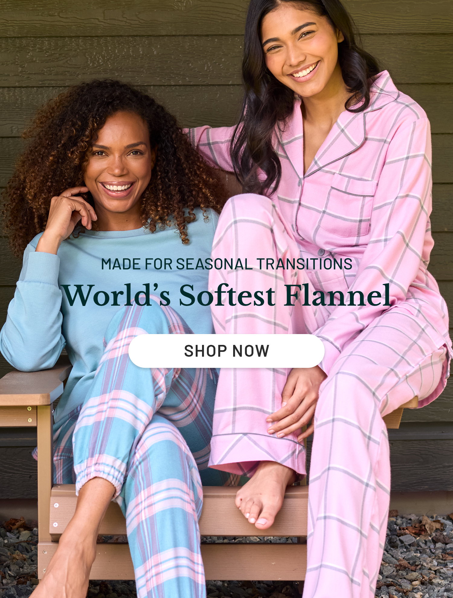 Made For Seasonal Transitions​. World's Softest Flannel. Shop Now >>​