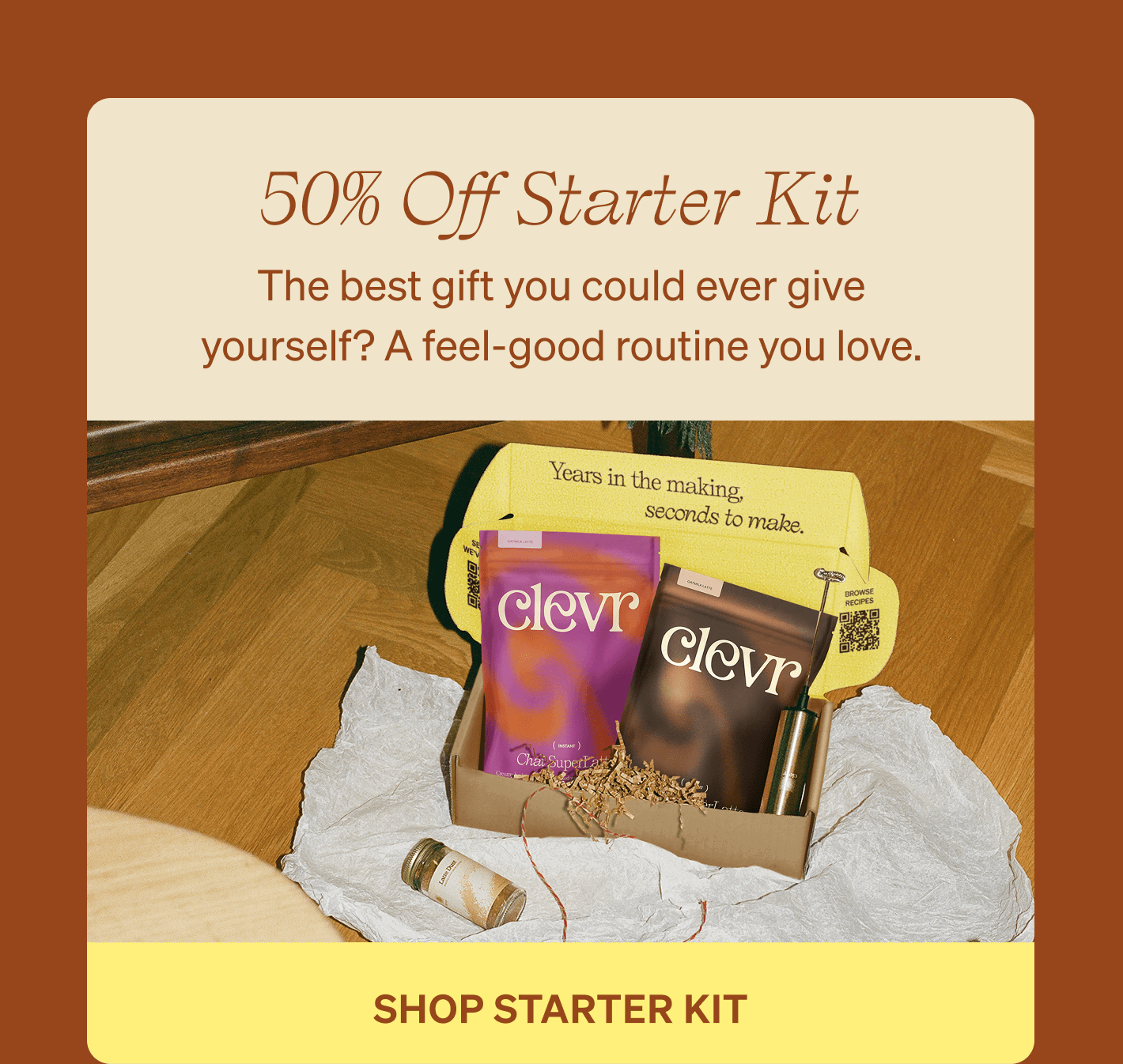 50% Off Starter Kit: The best gift you could ever give yourself? A feel-good routine you love. [SHOP STARTER KIT]