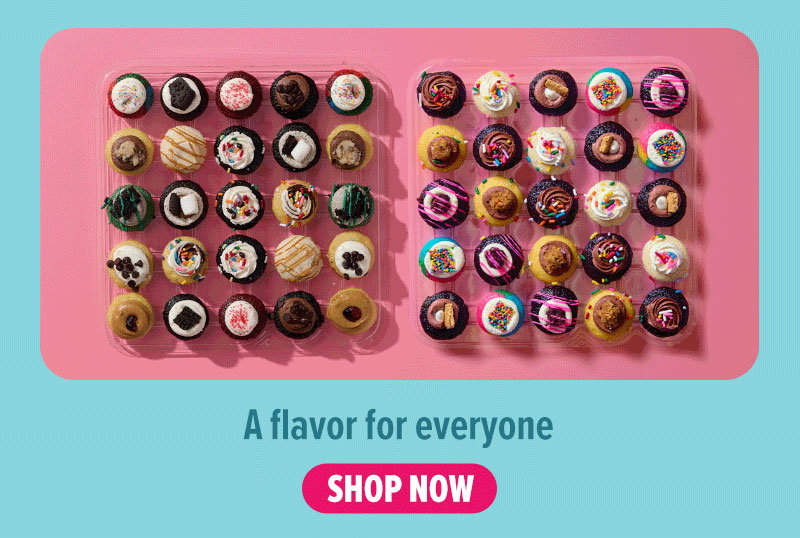 A flavor for everyone! Shop the All the Flavors cupcake 50-Pack now.