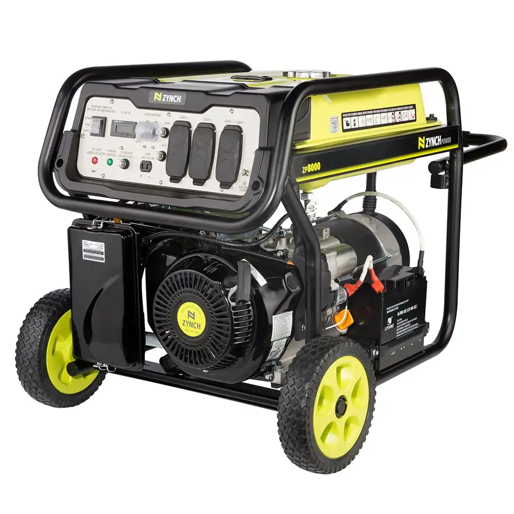 Generador eléctrico a gasolina 9000 w 14 hp